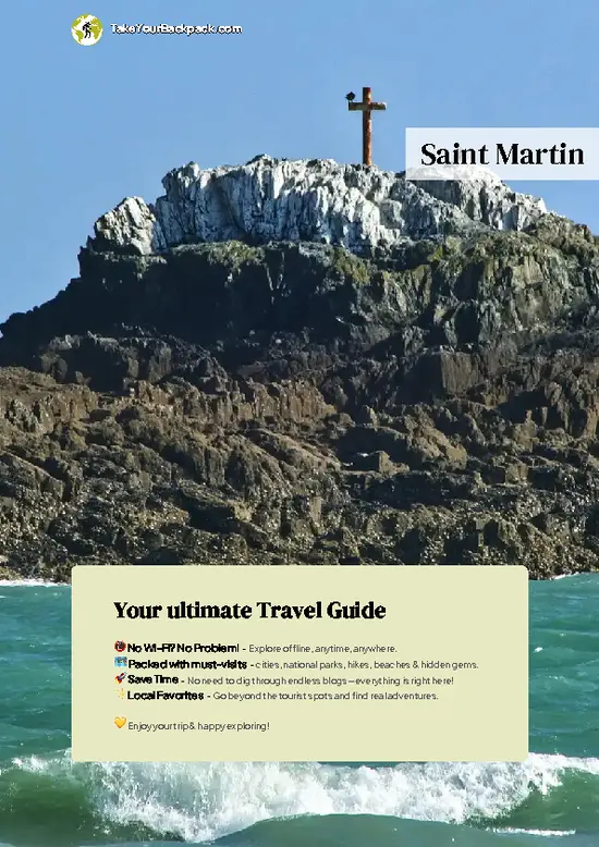 example page 0 from our offline Travel Guide for Saint Martin